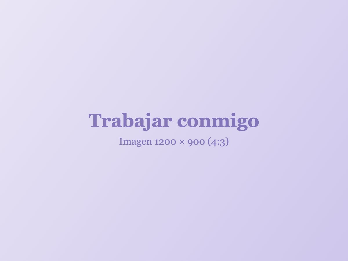 Home Trabajar conmigo